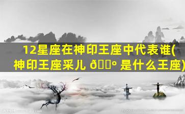 12星座在神印王座中代表谁(神印王座采儿 🐺 是什么王座)